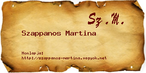 Szappanos Martina névjegykártya